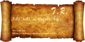 Tőkés Renáta névjegykártya