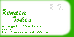 renata tokes business card